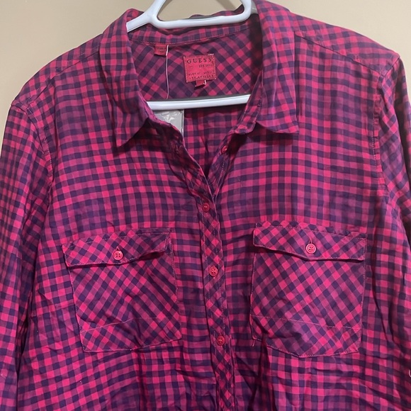 Guess checkered button up shirt - Picture 3 of 6